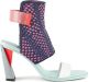 United Nude Grafisch Geweven Slingback Sandaal met Flared Hak Multicolor Dames - Thumbnail 1