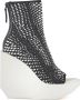 United Nude Grafische Geweven Platform Bootie met Sleehak Black Dames - Thumbnail 1