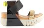 United Nude Platform Sandaal in Zwart Beige Brons Multicolor Dames - Thumbnail 1