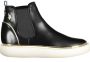 U.s. Polo Assn. Elegante lage zwarte enkellaarsjes met elastische zijpanelen Black Dames - Thumbnail 10