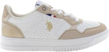 U.s. Polo Assn. Basis Sneakers Wit en Brons
