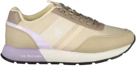 U.s. Polo Assn. Beige Nylon Sneakers met Stijl