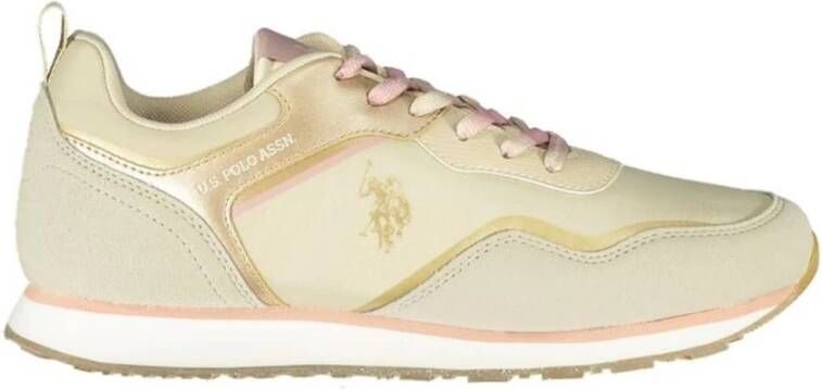 U.s. Polo Assn. Sportieve Beige Sneaker met Contrastdetails Beige - Foto 2