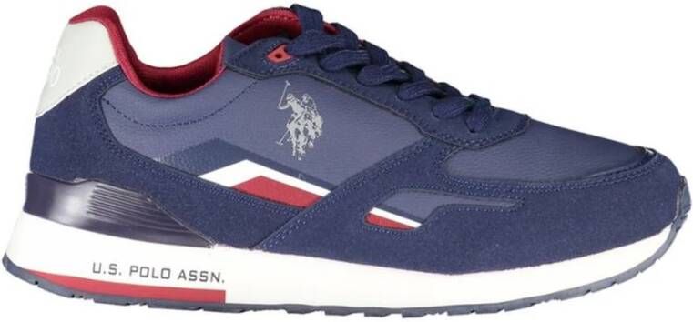 U.s. Polo Assn. Blauwe Dynamische Contrast Sneakers voor Mannen Blue Heren