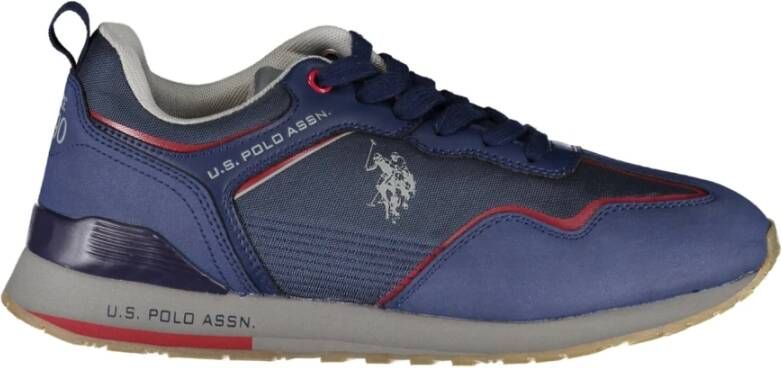 U.s. Polo Assn. Blauwe Herensportschoenen met Contrastdetails Blue Heren