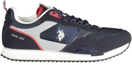 U.s. Polo Assn. Blauwe Lage Top Veterschoenen voor sport
