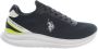 U.s. Polo Assn. Blauwe Sportschoenen met Contrasterende Details Multicolor Heren - Thumbnail 2