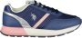U.s. Polo Assn. Blauwe Nylon Sneaker met Contrasterende Details - Thumbnail 1