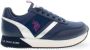 U.s. Polo Assn. Blauwe Polyester Sneaker met Contrasterende Details - Thumbnail 2