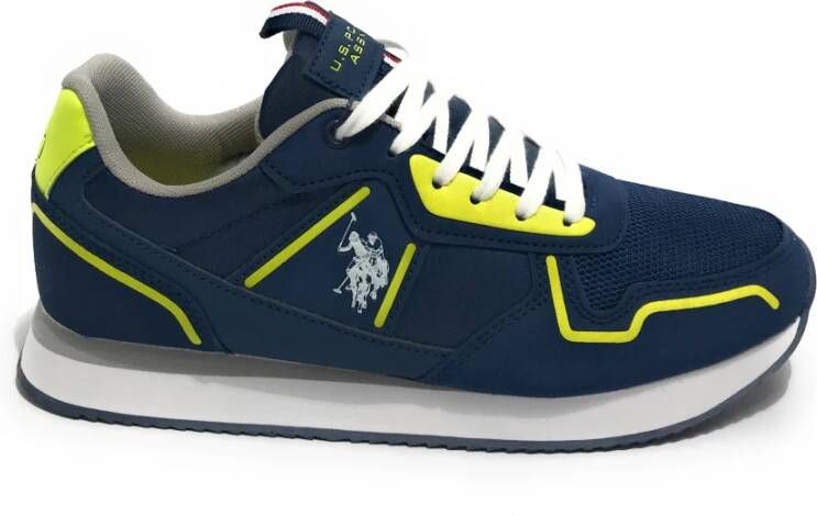 U.s. Polo Assn. Blauwe Sneaker Hardloopschoenen voor Heren Blauw Heren