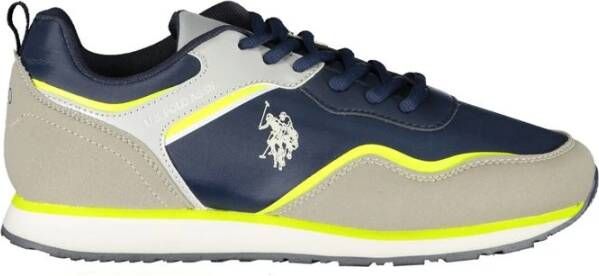U.s. Polo Assn. Blauwe Sneaker met Sportdetails Multicolor Dames