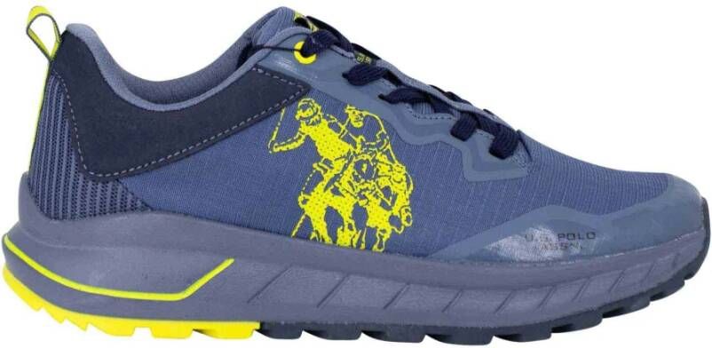 U.s. Polo Assn. Blauwe Sneakers met Zijlogo Blue Heren