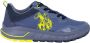 U.s. Polo Assn. Blauwe Sneakers met Zijlogo Blue Heren - Thumbnail 1