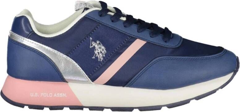 U.s. Polo Assn. Blauwe Sneakers voor Dames met Sportief Ontwerp Blauw Dames