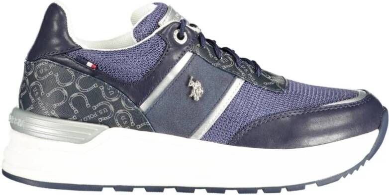 U.s. Polo Assn. Blauwe Sportieve Veterschoenen met Contrastdetails Blue Dames - Foto 2