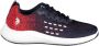 U.s. Polo Assn. Geveterde sportschoen met contrasterende details Blauw Heren - Thumbnail 1