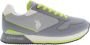 U.s. Polo Assn. Grijze Vetersportschoenen met Contrasterende Details Gray Heren - Thumbnail 2