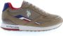 U.s. Polo Assn. Bruine Polyester Sneaker met Contrasterende Details - Thumbnail 2