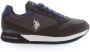 U.s. Polo Assn. Bruine Polyester Sneaker met Contrasterende Details - Thumbnail 1