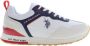 U.s. Polo Assn. Sportieve Paarse Veterschoenen met Contrastdetails Multicolor Dames - Thumbnail 7