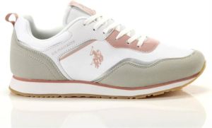U.s. Polo Assn. Dames Roze Print Sneakers Meerkleurig Dames
