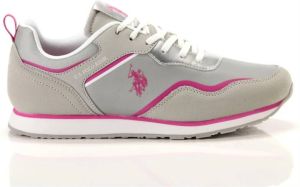U.s. Polo Assn. Dames Sneakers Fuchsia Print Roze Dames