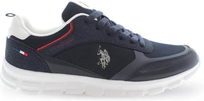 U.s. Polo Assn. Donkerblauwe Sportieve Sneaker Blue Heren