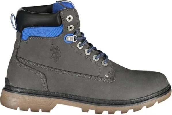 U.s. Polo Assn. Elegante Grijze Veterschoenen met Logo