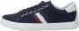 U.s. Polo Assn. Heren Lage Sneaker in Marineblauw Stof Blue Heren - Thumbnail 1