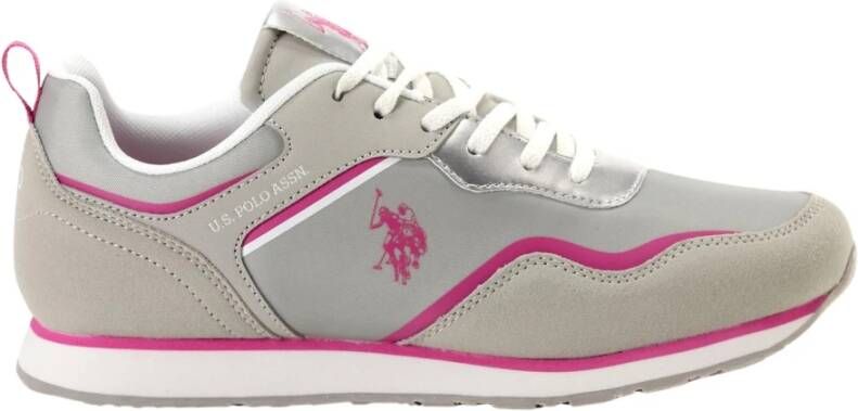 U.s. Polo Assn. Fuchsia Slip-On Sporty Print Sneakers Multicolor Dames - Foto 3