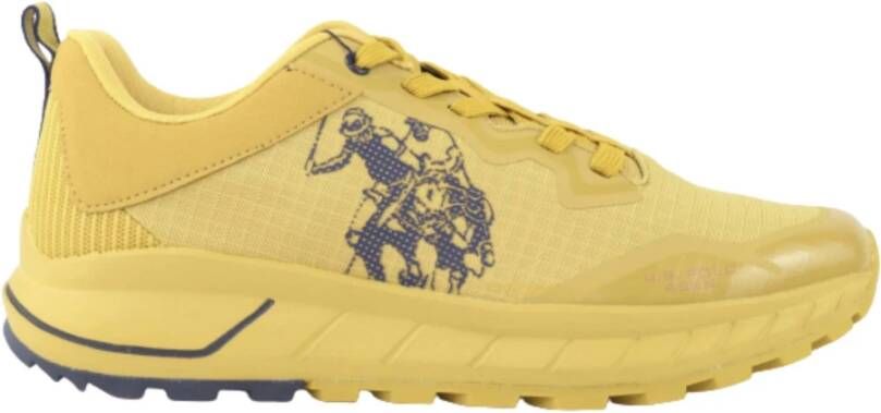 U.s. Polo Assn. Gele hardloopschoenen Seth001 van eco-leer mesh voor heren Yellow Heren - Foto 2