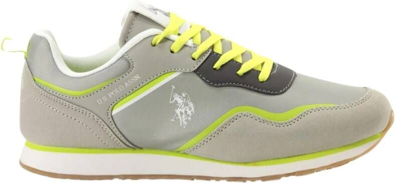 U.s. Polo Assn. Gele Print Slip-On Sportieve Sneakers