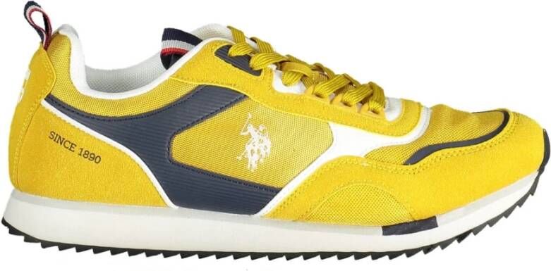 U.s. Polo Assn. Vibrant Gele Sportschoenen Stijlvol Ontwerp Yellow Heren