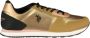 U.s. Polo Assn. Gouden Polyester Sneaker met Contrastdetails Multicolor Dames - Thumbnail 1