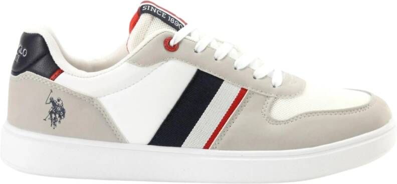 U.s. Polo Assn. Sportschoen met Contrasterende Details en Logo Grijs Heren - Foto 4