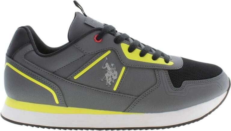 U.s. Polo Assn. Sportieve Veterschoenen Grijs Contrast Logo Gray Heren - Foto 7