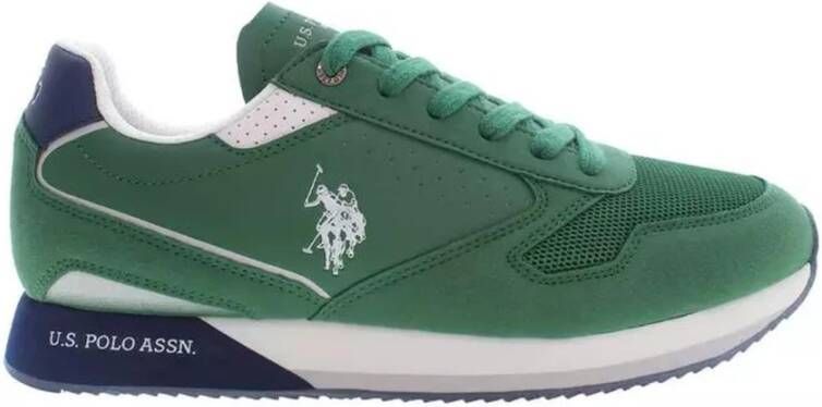U.s. Polo Assn. Groene Sportsneaker met Logo Green Heren