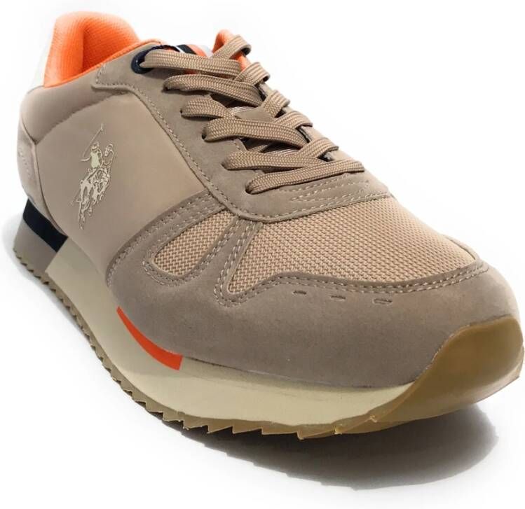 U.s. Polo Assn. Heren Balty Hardloopschoenen in Beige Bruin Heren