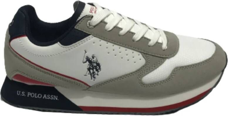 U.s. Polo Assn. Heren Hardloopschoenen Nobil003B Wit White Heren