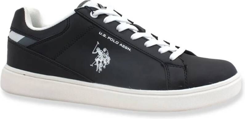 U.s. Polo Assn. Heren Rokko Sneakers in Zwart Eco Leer Black Heren