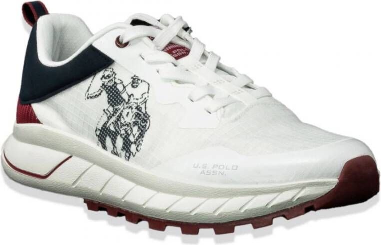 U.s. Polo Assn. Heren Seth001 Hardloopschoenen in Wit Eco-Leer Mesh White Heren