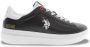 U.s. Polo Assn. Heren Sneaker Cody001 in Zwart Eco Leer Zwart Heren - Thumbnail 1