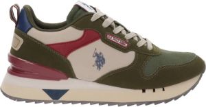 U.s. Polo Assn. Heren Sneakers van imitatieleer en stof Groen Heren