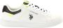 U.s. Polo Assn. Witte Print Slip-On Sneakers met Sportieve Details White Heren - Thumbnail 1