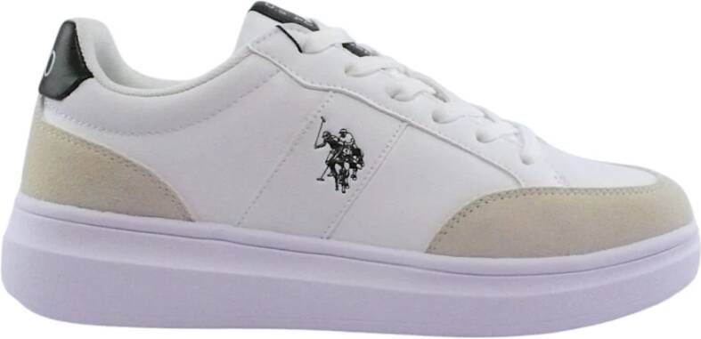 U.s. Polo Assn. Monochrome Casual Sneakers White Heren