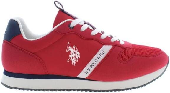 U.s. Polo Assn. Rode Polyester Heren Sneaker