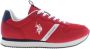 U.s. Polo Assn. Sportschoen met contrasterende details en logo Rood Heren - Thumbnail 2