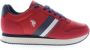 U.s. Polo Assn. Rode Sneaker met Contrasterende Details - Thumbnail 1