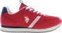 U.s. Polo Assn. Sportschoen met contrasterende details en logo Rood Heren - Thumbnail 2