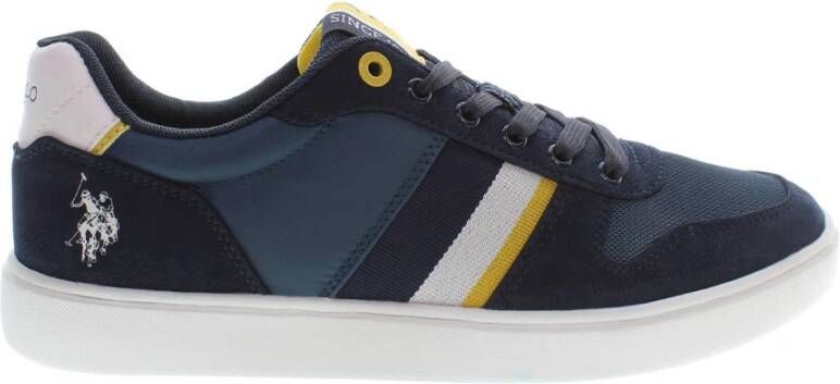 U.s. Polo Assn. Blauwe Sneakers met Contrasterende Details Blue Heren